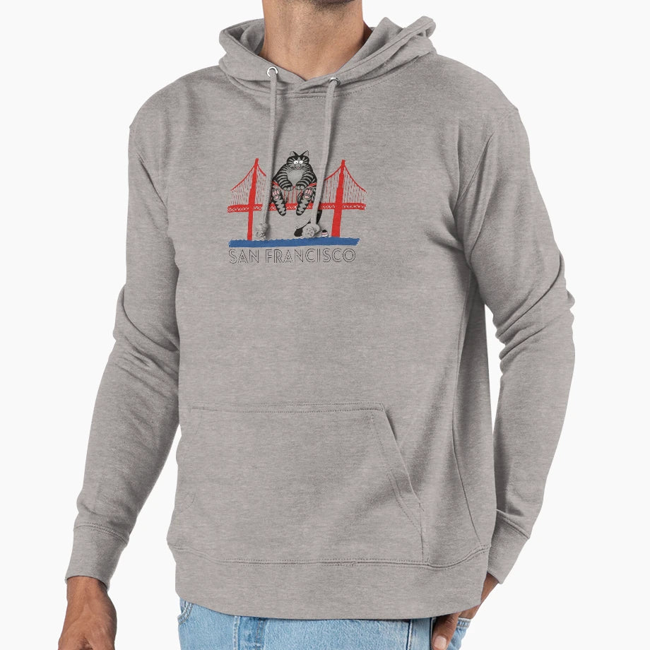 San Francisco Cat Hoodie - Trendy Graphic Unisex - T-Shirt, Sweatshirt, Hoodie