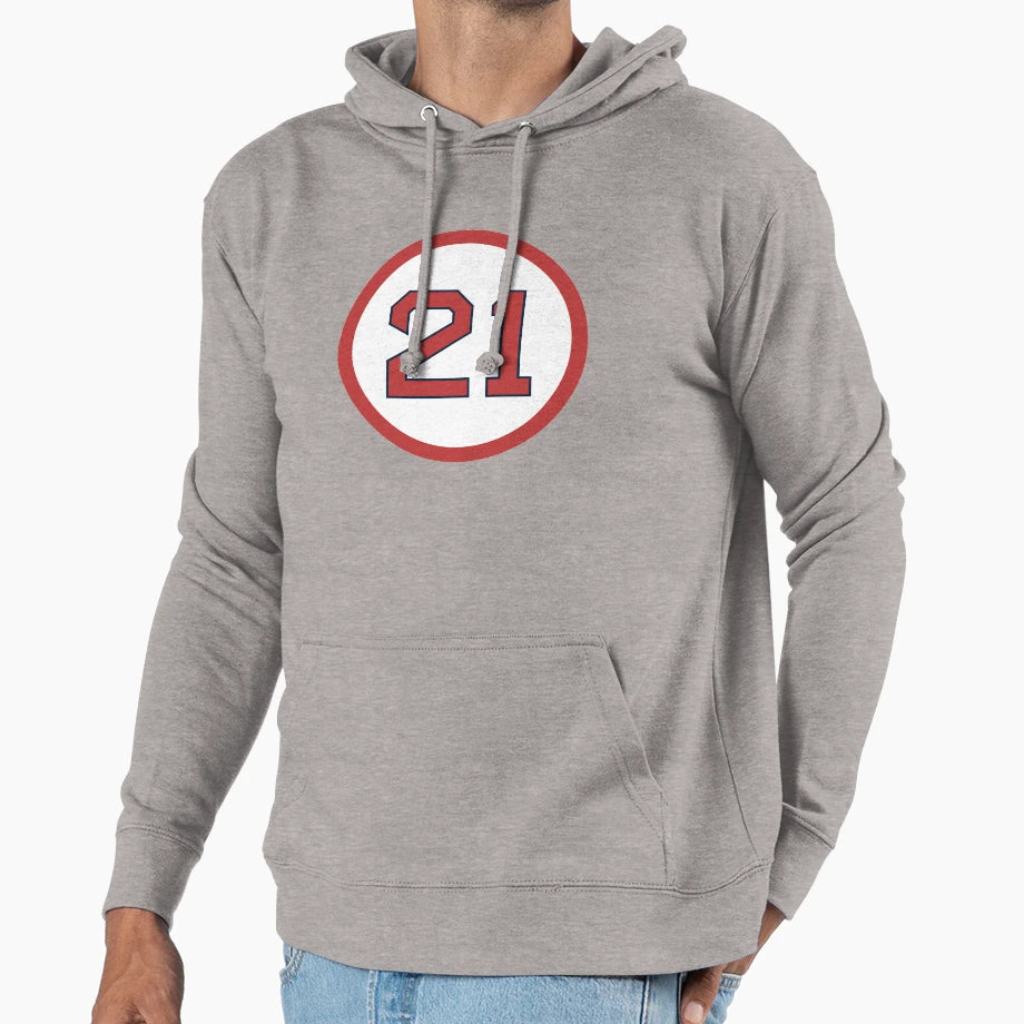 Roger Clemens 21 Jersey Number Hoodie - Aesthetic Graphic for Adults - T-Shirt, Sweatshirt, Hoodie