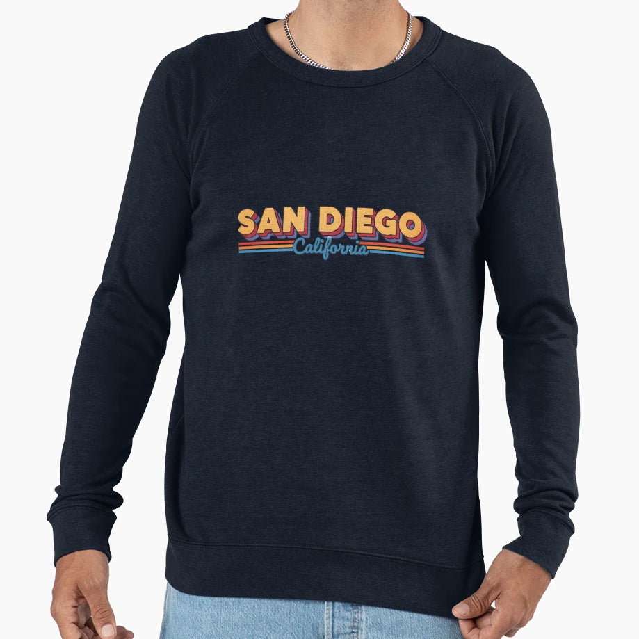 San Diego California Text Sweatshirt - Graphic Print Men Women - T-Shirt, Sweatshirt, Hoodie