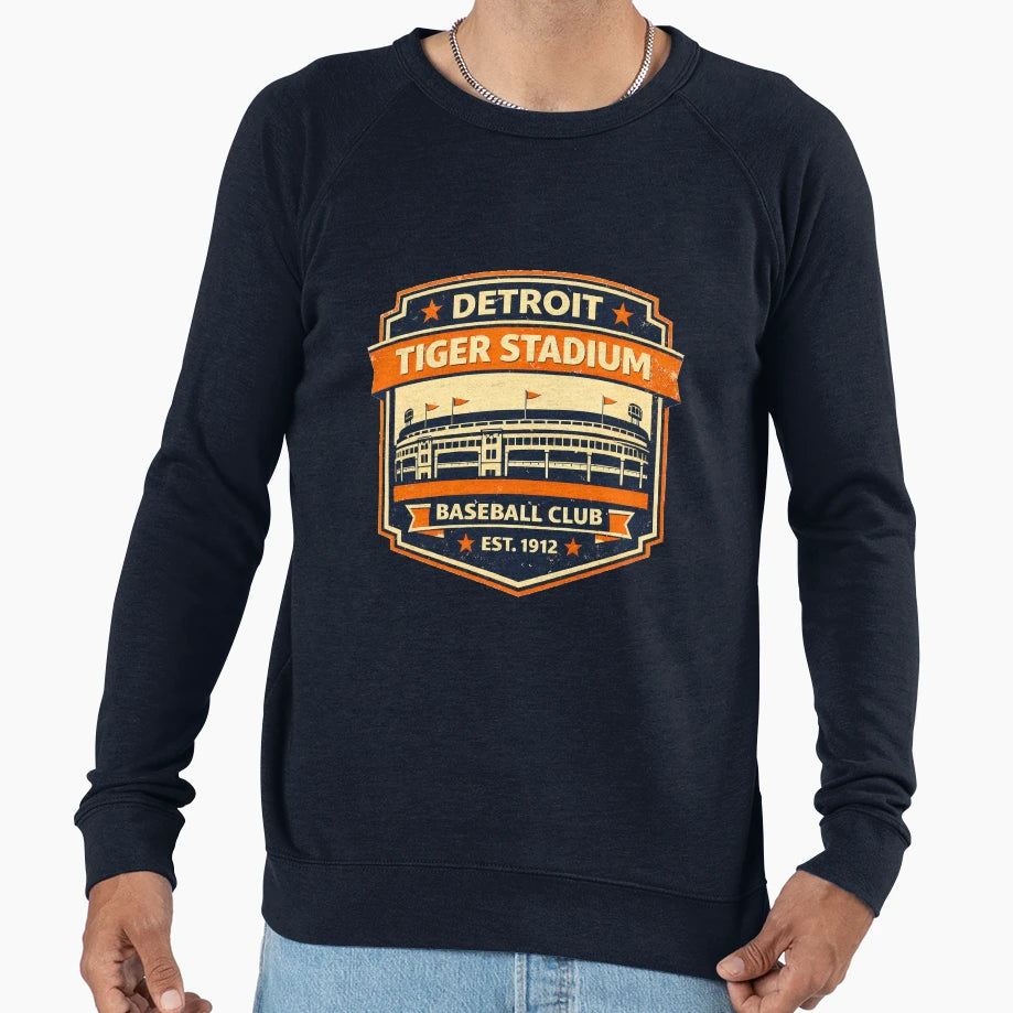 Detroit Baseball Stadium Tiger Stadium T-Shirt - Graphic Print for Adults - T-Shirt, Sweatshirt, Hoodie