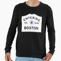 Entering Boston Commonwealth Sweatshirt - Minimalist Print Men Women - T-Shirt, Sweatshirt, Hoodie