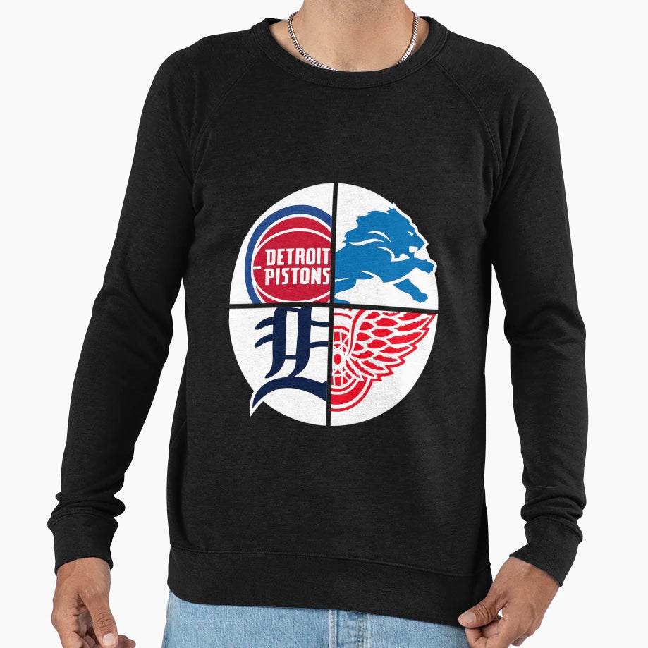 Detroit Sports Sweatshirt - Trendy Graphic for Adults - T-Shirt, Sweatshirt, Hoodie
