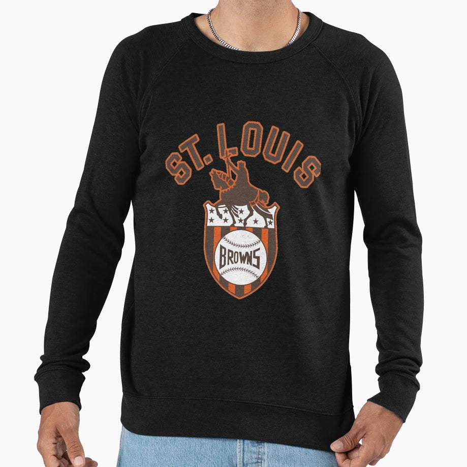 St Louis Browns Distressed Sweatshirt - Unique Graphic for Adults - T-Shirt, Sweatshirt, Hoodie