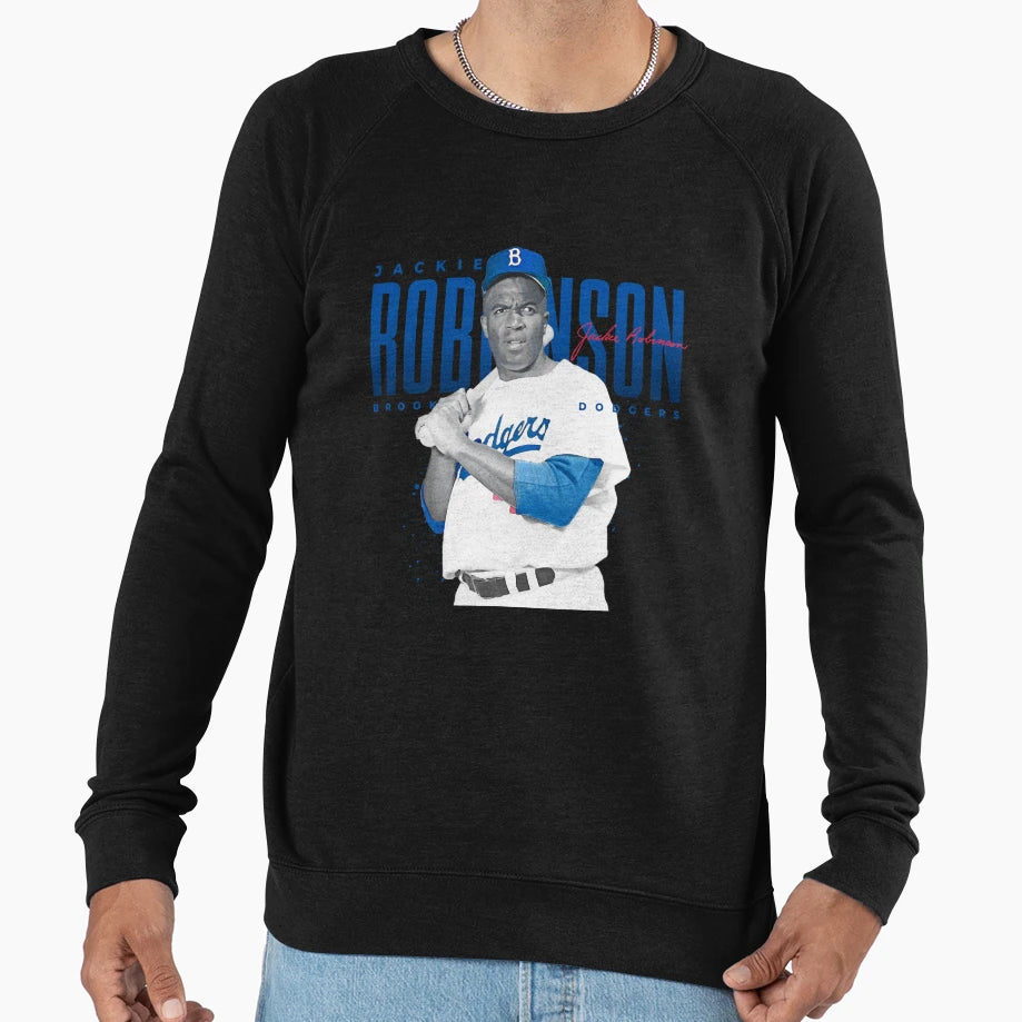 Jackie Robinson Sweatshirt - Custom Art Print for Adults - T-Shirt, Sweatshirt, Hoodie