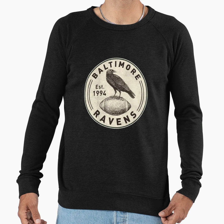 Baltimore Ravens Sweatshirt - Casual Everyday Wear for Adults - T-Shirt, Sweatshirt, Hoodie