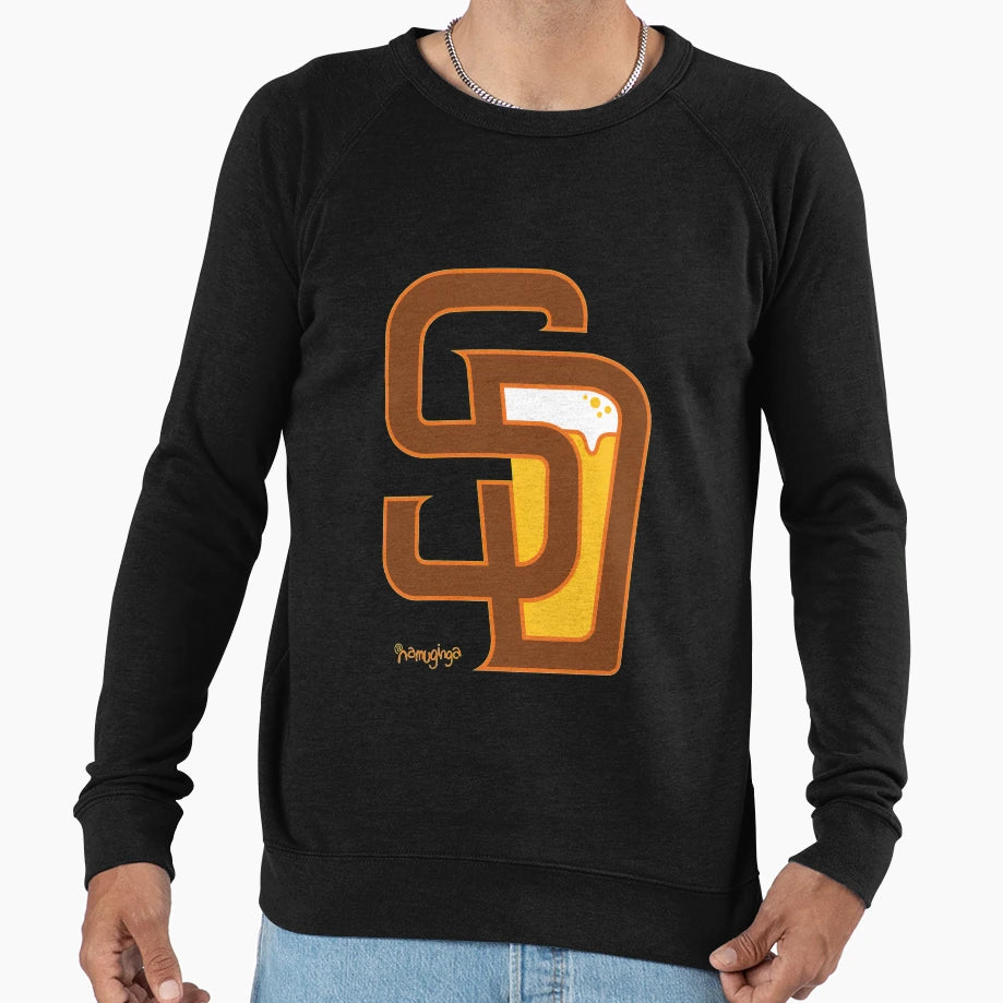 San Diego Baseball Beer Sweatshirt - Fun Novelty Design Unisex - T-Shirt, Sweatshirt, Hoodie