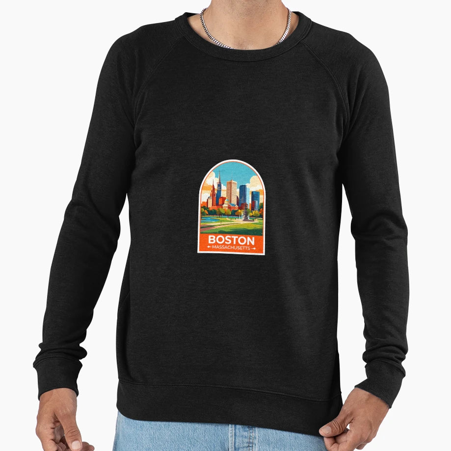 Boston Massachusetts Us Sweatshirt - Streetwear Style Unisex - T-Shirt, Sweatshirt, Hoodie