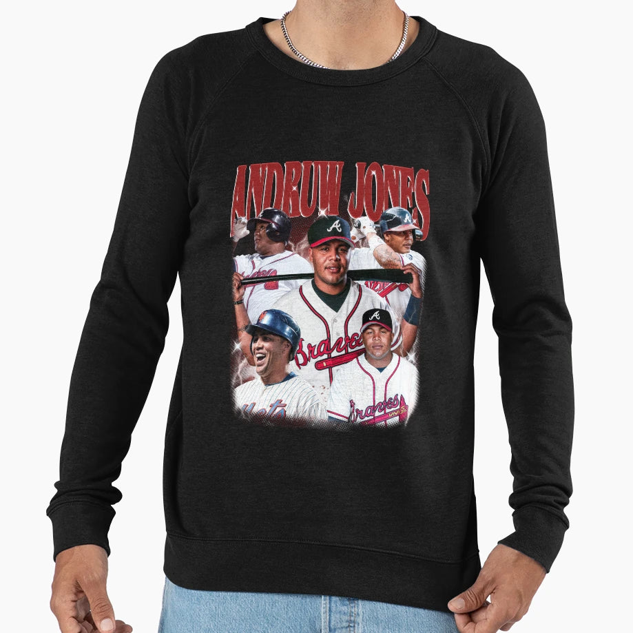 Andruw Jones Sweatshirt - Trendy Graphic for Adults - T-Shirt, Sweatshirt, Hoodie