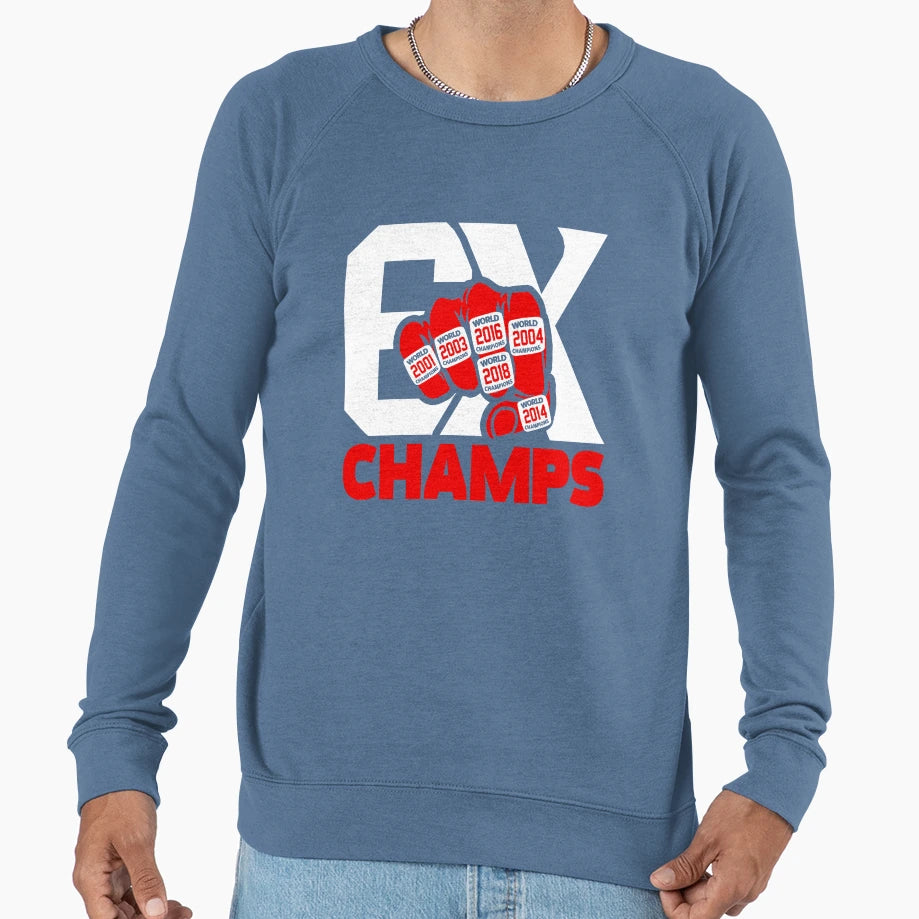 6X Champs 6 Rings Pats Mug And Hoodie - Fun Novelty Design Men Women - T-Shirt, Sweatshirt, Hoodie