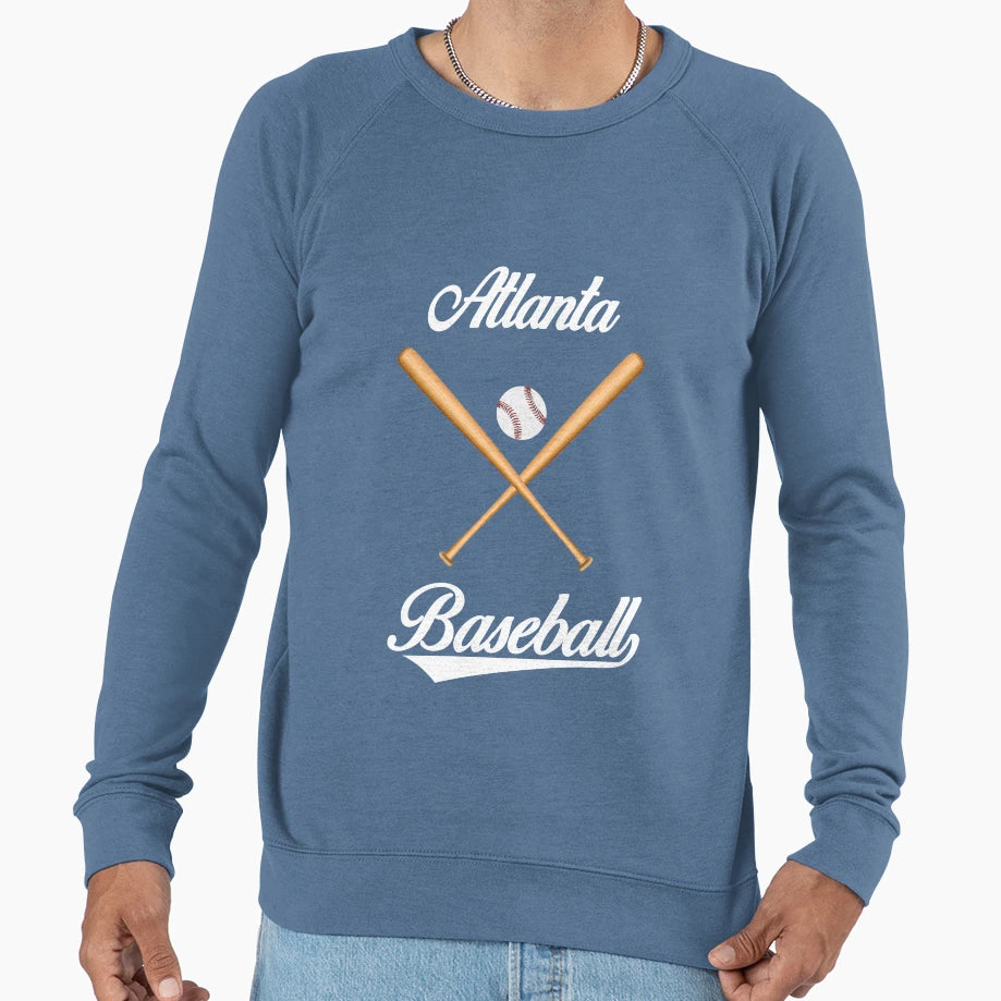 Atlanta Baseball And T-Shirt - Graphic Print for Adults - T-Shirt, Sweatshirt, Hoodie