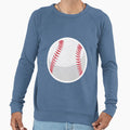 Minimalist Baseball Ball Clean Sweatshirt - Fun Novelty Design for Adults - T-Shirt, Sweatshirt, Hoodie