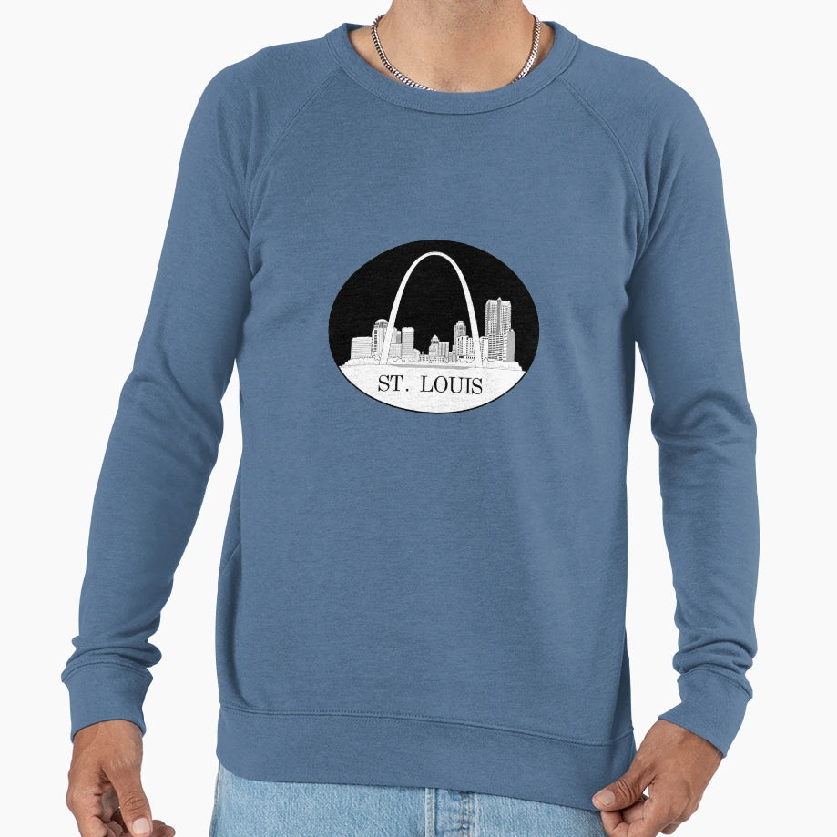 Downtown Saint Louis Sweatshirt - Custom Art Print for Adults - T-Shirt, Sweatshirt, Hoodie