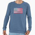 Usa Baseball Flag Sweatshirt - Minimalist Print Men Women - T-Shirt, Sweatshirt, Hoodie