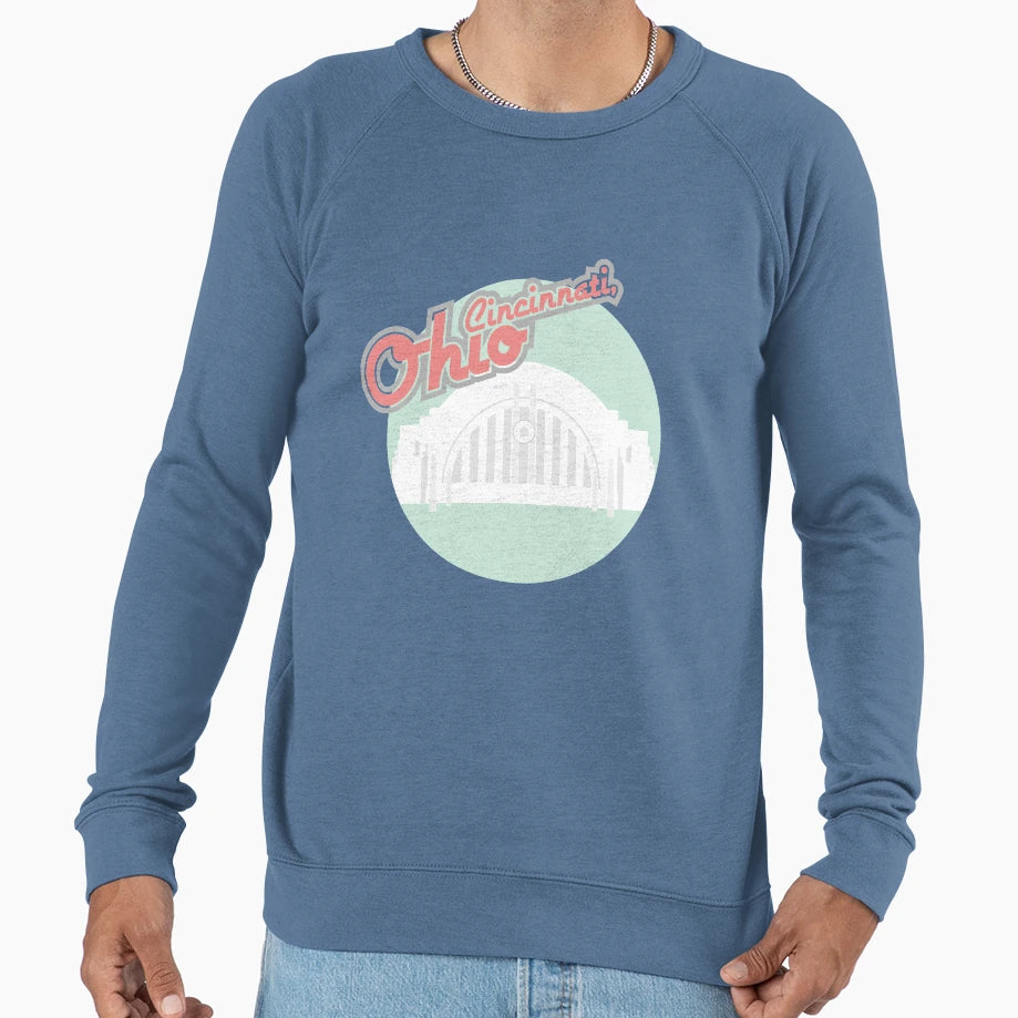 Cincinnati Ohio Union Terminal Sweatshirt - Trendy Graphic Unisex - T-Shirt, Sweatshirt, Hoodie