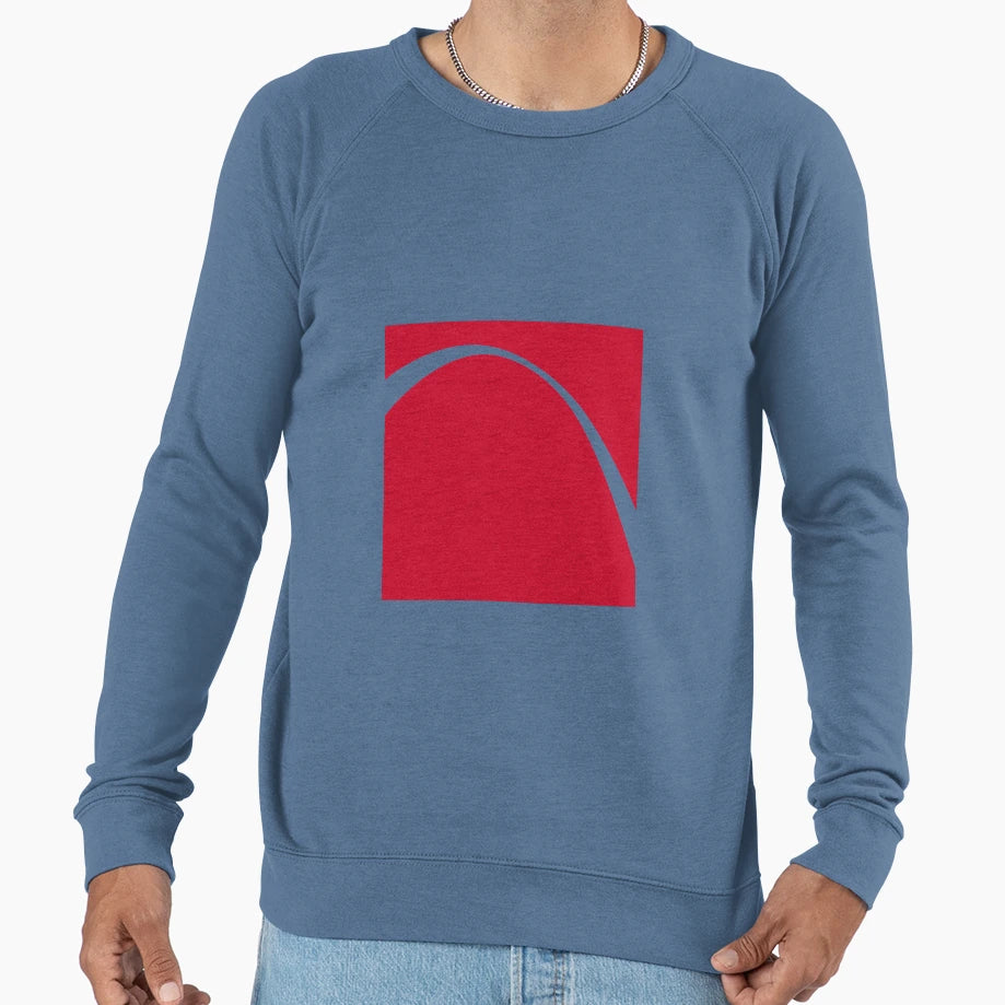 Minimalist Arch Red Sweatshirt - Streetwear Style Unisex - T-Shirt, Sweatshirt, Hoodie