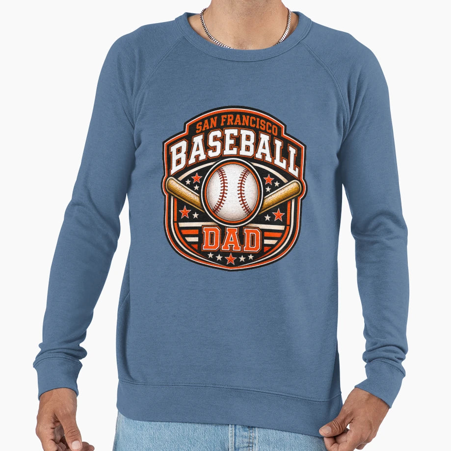 San Francisco Baseball Dad Orange T-Shirt - Aesthetic Graphic for Adults - T-Shirt, Sweatshirt, Hoodie