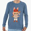 Sports Monster Baseball Player Sweatshirt - Aesthetic Graphic for Adults - T-Shirt, Sweatshirt, Hoodie