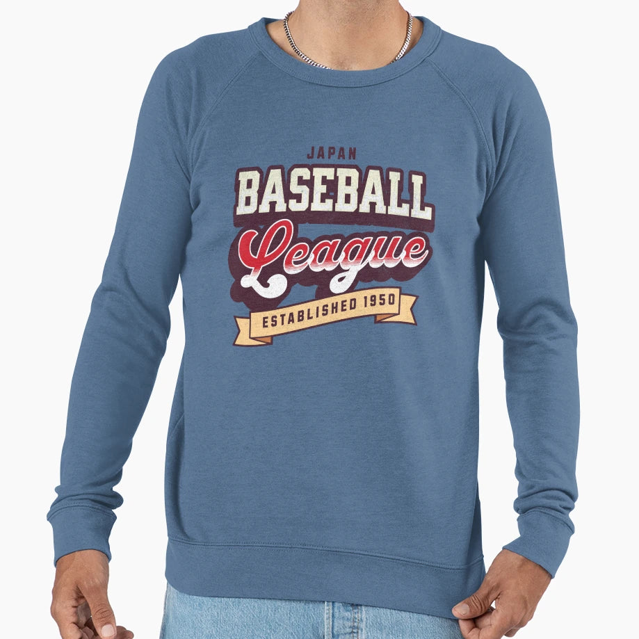 Japanese Baseball League Sweatshirt - Minimalist Print Unisex - T-Shirt, Sweatshirt, Hoodie