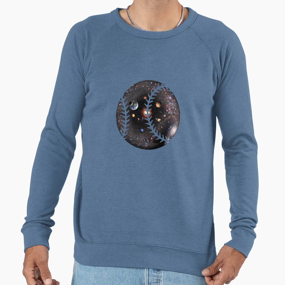 Baseball Ball Universe Sweatshirt - Minimalist Print for Adults - T-Shirt, Sweatshirt, Hoodie