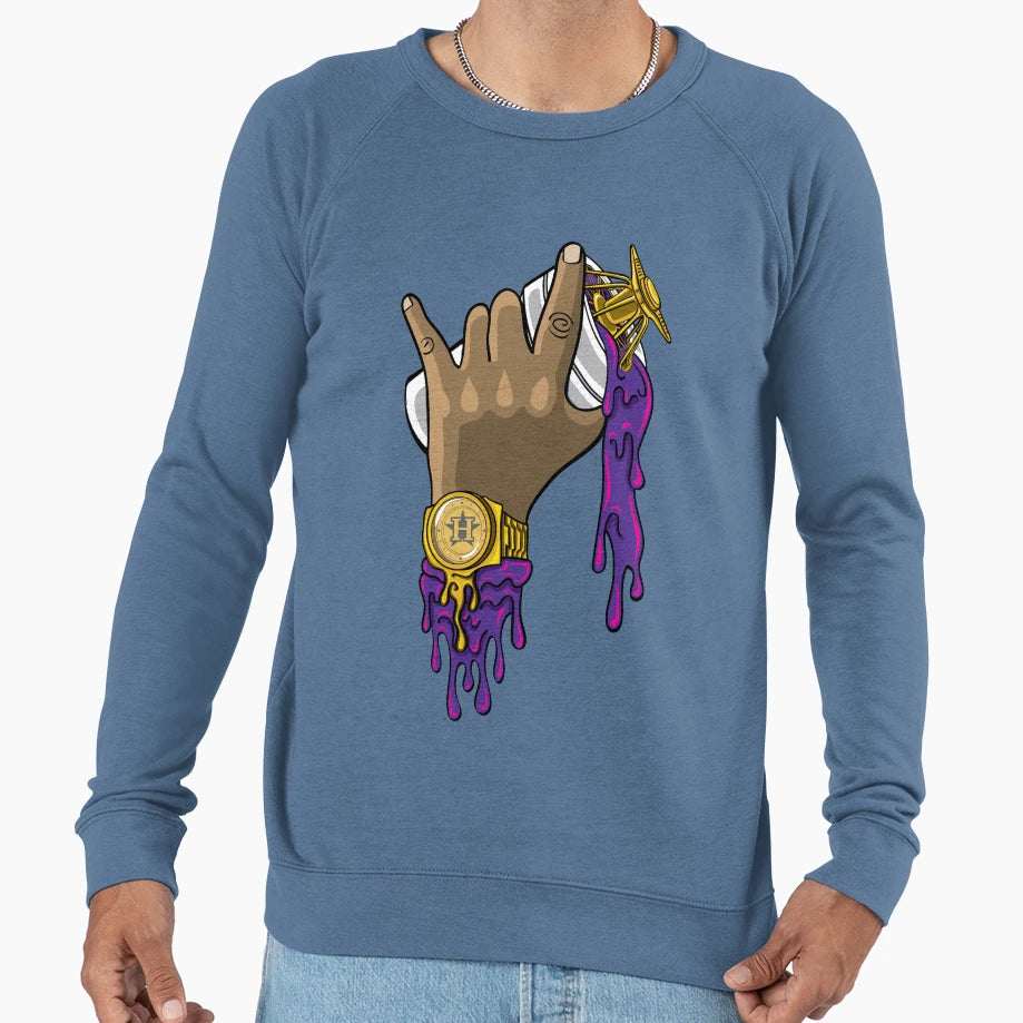 H Town Spill Sweatshirt - Minimalist Print Men Women - T-Shirt, Sweatshirt, Hoodie