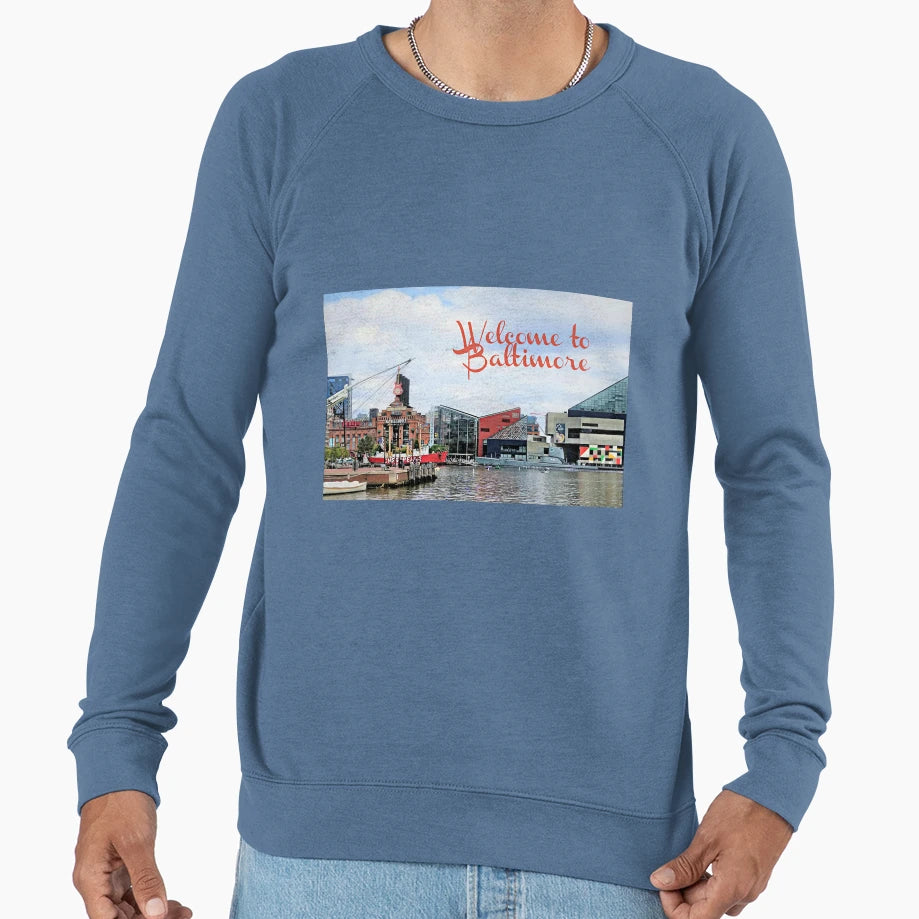 Welcome To Baltimore Sweatshirt - Trendy Graphic for Adults - T-Shirt, Sweatshirt, Hoodie