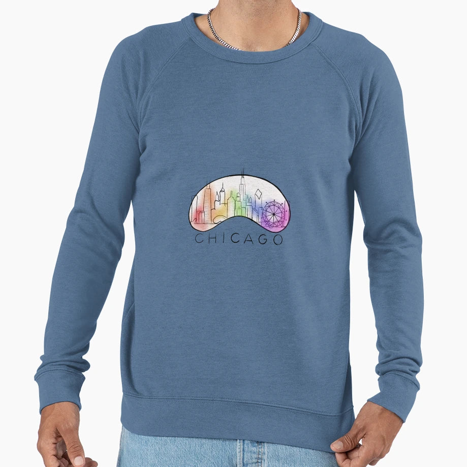 Chicago Skyline Sweatshirt - Aesthetic Graphic Unisex - T-Shirt, Sweatshirt, Hoodie