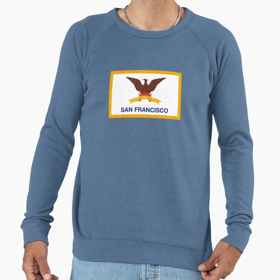 San Francisco Flag Sweatshirt - Aesthetic Graphic Men Women - T-Shirt, Sweatshirt, Hoodie