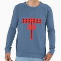 Red Floodlit Soccer Sanctuary Sweatshirt - Aesthetic Graphic Men Women - T-Shirt, Sweatshirt, Hoodie