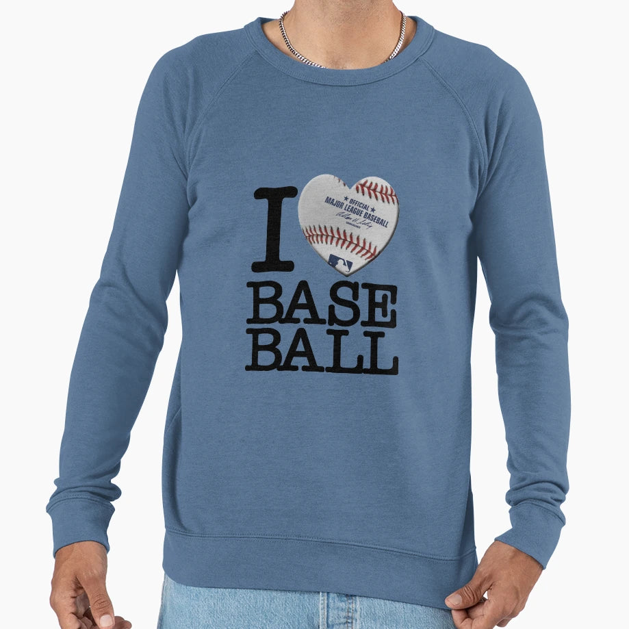 I Heart Baseball Sweatshirt - Streetwear Style for Adults - T-Shirt, Sweatshirt, Hoodie
