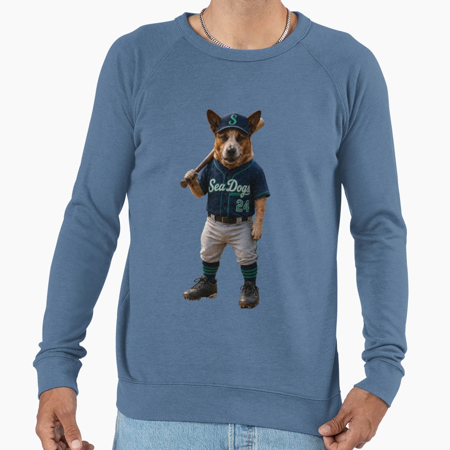 Cash Seadogs Baseball Player Dog T-Shirt - Minimalist Print Men Women - T-Shirt, Sweatshirt, Hoodie