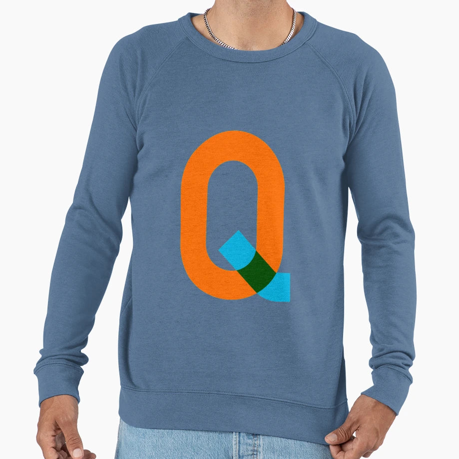 Q Alphabet Sweatshirt - Minimalist Print for Adults - T-Shirt, Sweatshirt, Hoodie