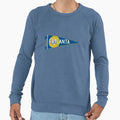 Atlanta Flag Pennant Sweatshirt - Casual Everyday Wear Unisex - T-Shirt, Sweatshirt, Hoodie