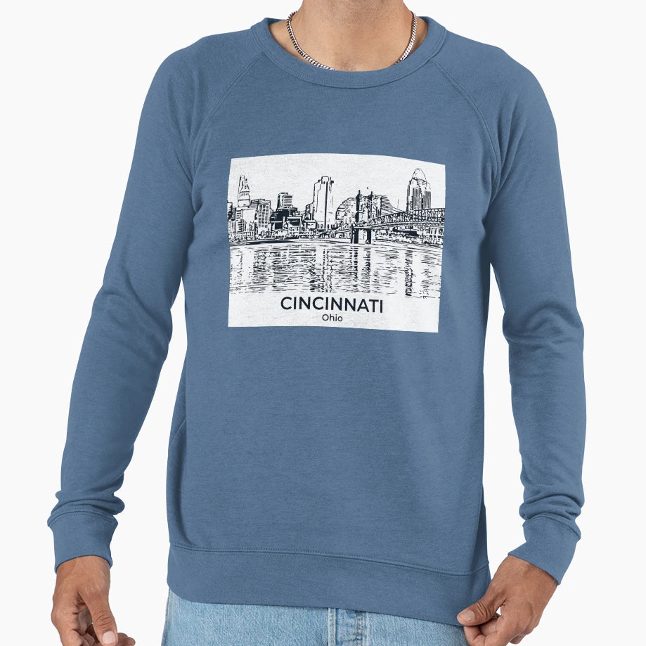Cincinnati Ohio Sweatshirt - Casual Everyday Wear Men Women - T-Shirt, Sweatshirt, Hoodie