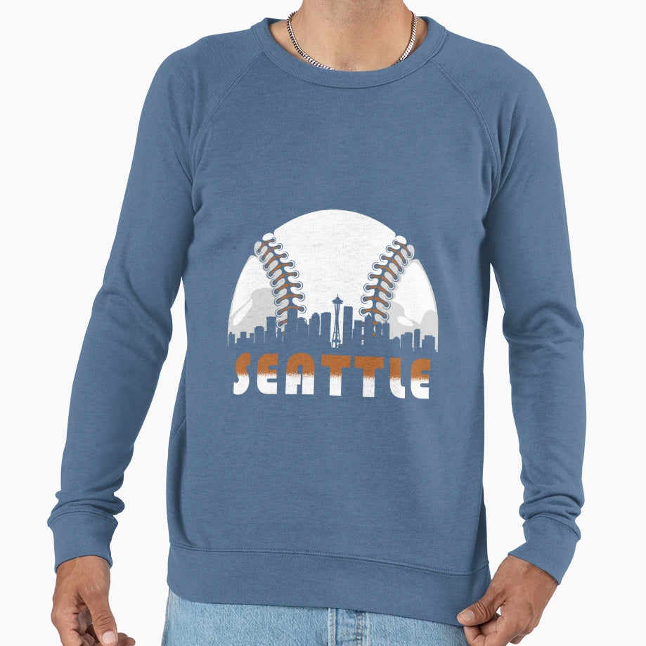 Seattle Baseball Sweatshirt - Casual Everyday Wear Unisex - T-Shirt, Sweatshirt, Hoodie
