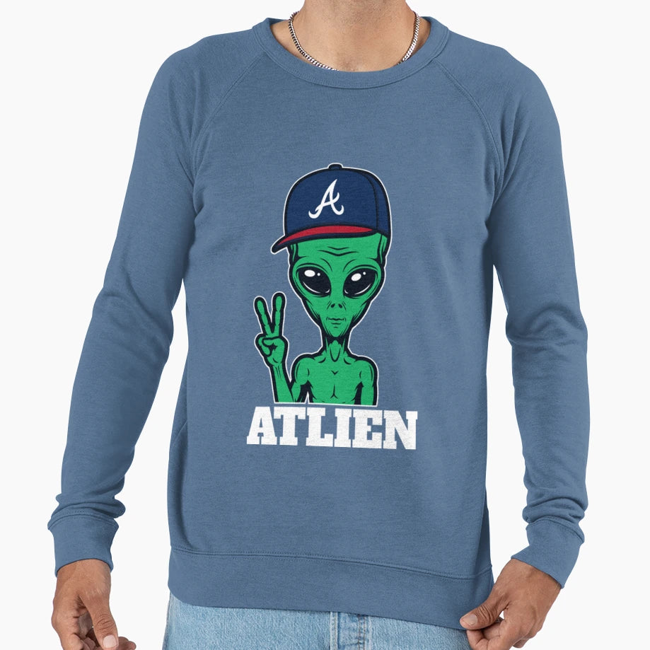 Atlanta Green Atlien Sweatshirt - Novelty Apparel Men Women - T-Shirt, Sweatshirt, Hoodie