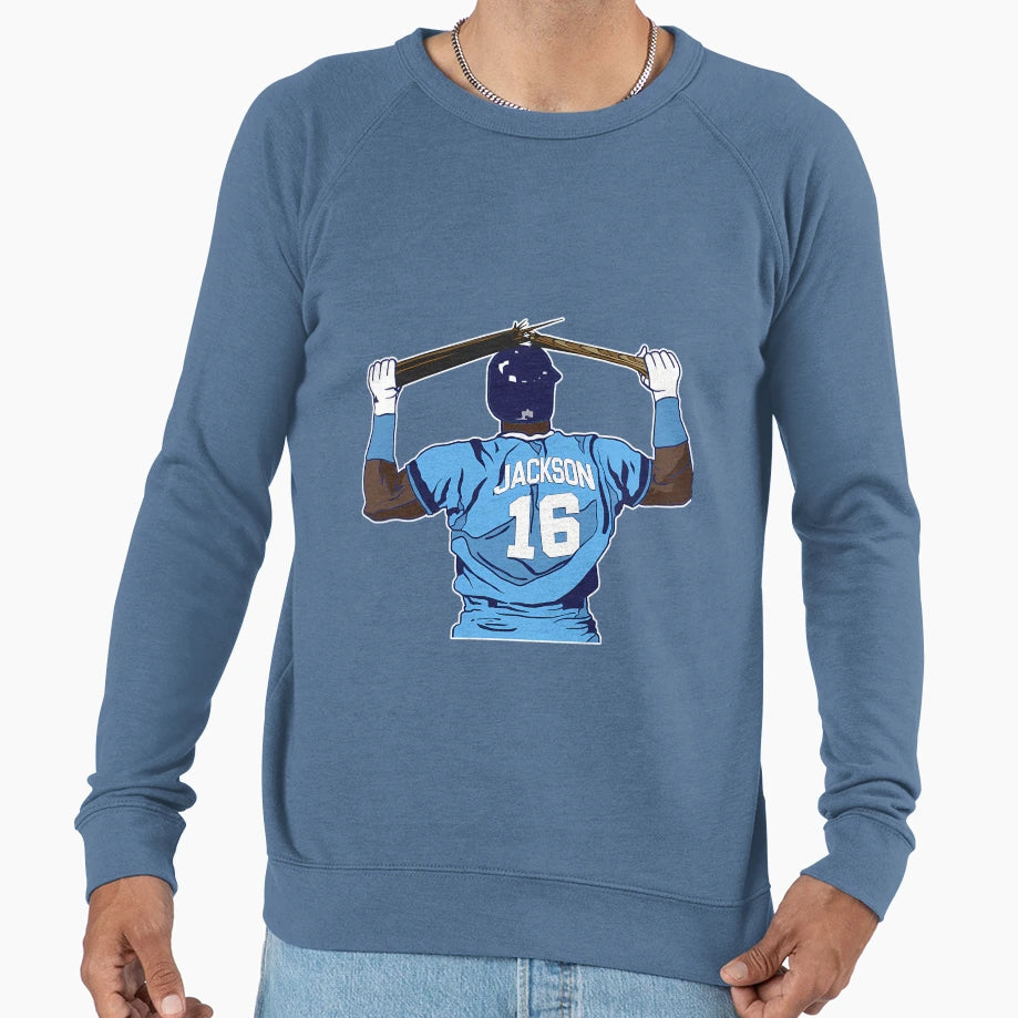 Bo Jackson Bat Break Sweatshirt - Fun Novelty Design Unisex - T-Shirt, Sweatshirt, Hoodie