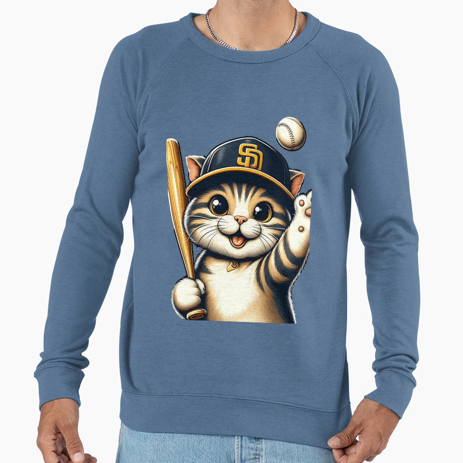 Padres Cat Sweatshirt - Trendy Graphic Men Women - T-Shirt, Sweatshirt, Hoodie
