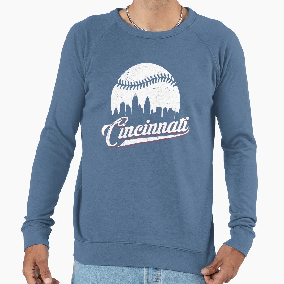 Cincinnati Skyline City Sweatshirt - Casual Everyday Wear for Adults - T-Shirt, Sweatshirt, Hoodie