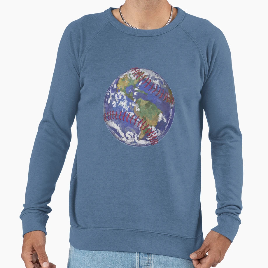Baseball Earth Sweatshirt - Novelty Apparel Unisex - T-Shirt, Sweatshirt, Hoodie