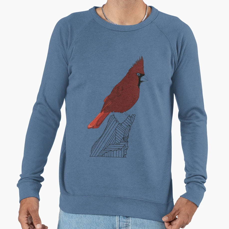 Red Cardinal Illustration Sweatshirt - Graphic Print for Adults - T-Shirt, Sweatshirt, Hoodie