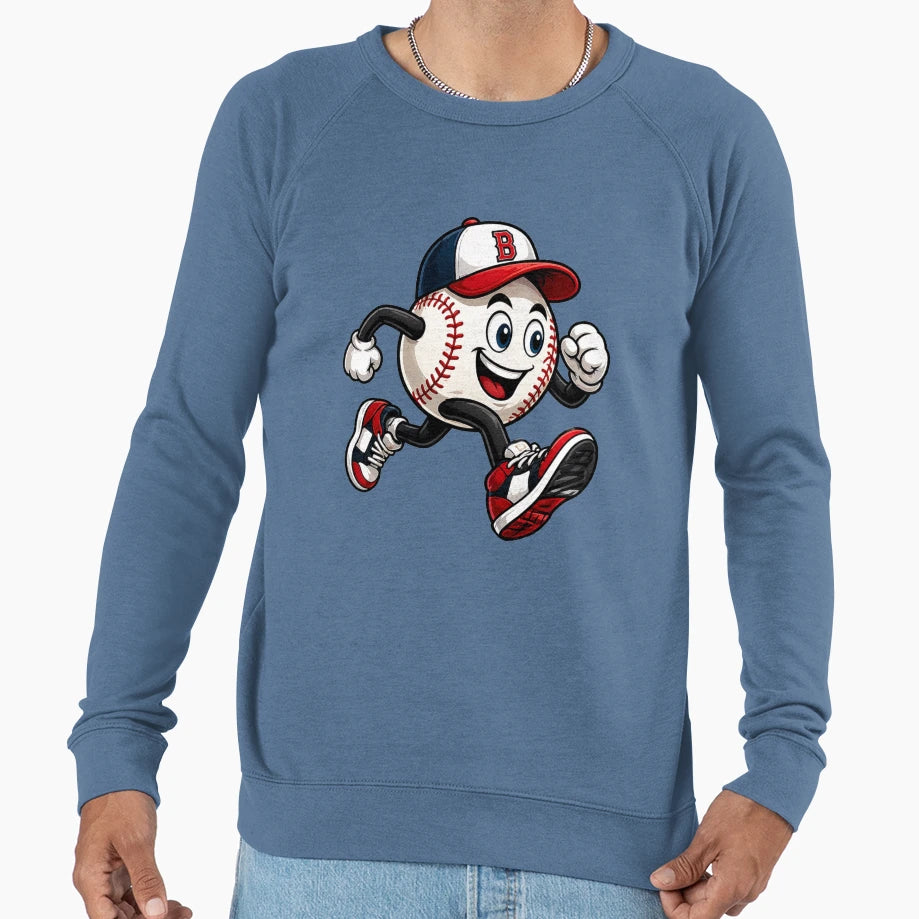 Funny Running Baseball Sports Sweatshirt - Aesthetic Graphic Unisex - T-Shirt, Sweatshirt, Hoodie