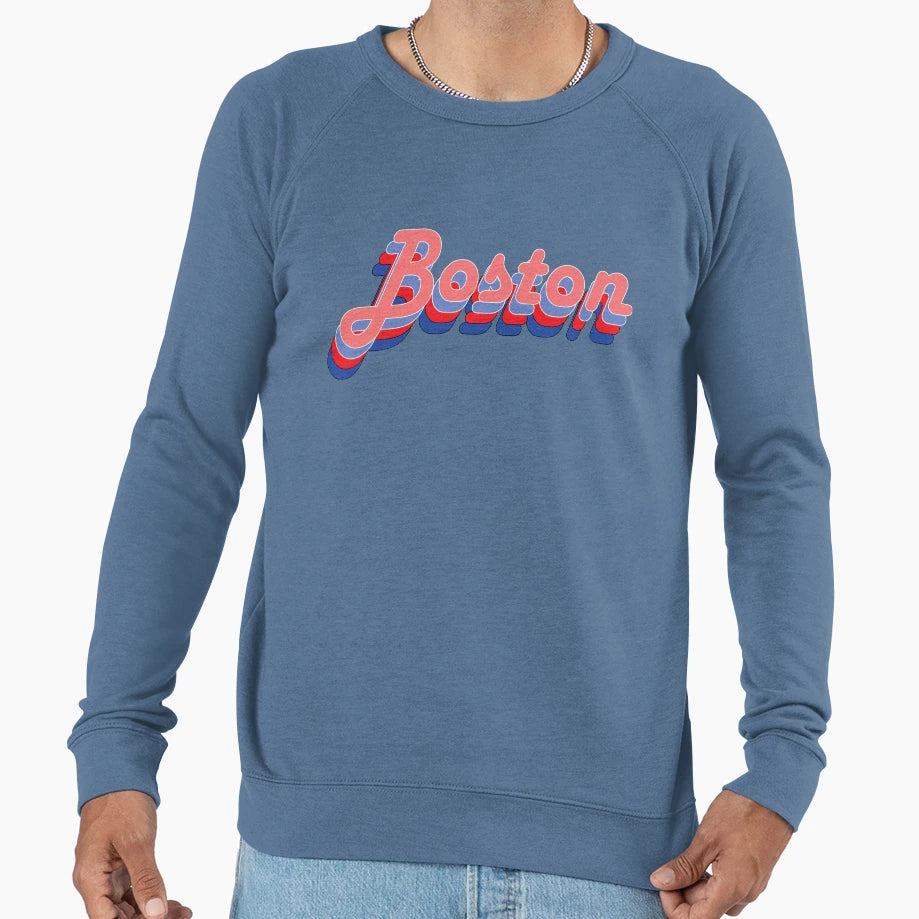 Boston Themed Logo Sweatshirt - Trendy Graphic Unisex - T-Shirt, Sweatshirt, Hoodie
