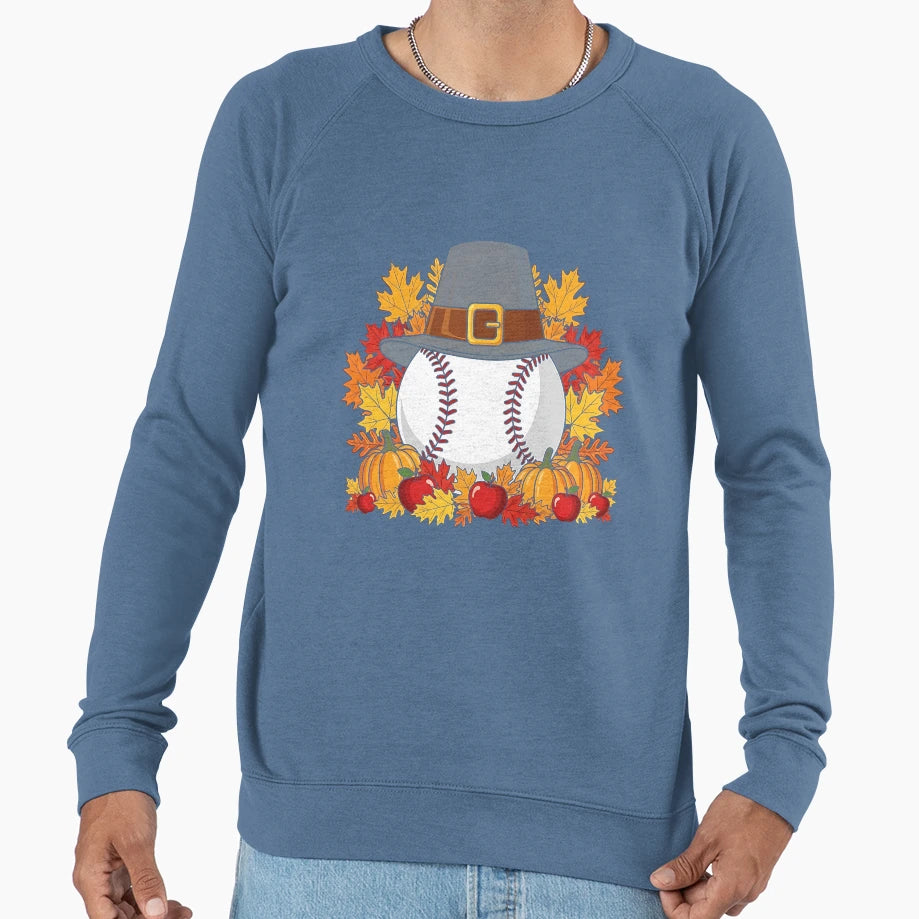 Thankful Baseball Lovers Cozy Sweatshirt - Casual Everyday Wear Men Women - T-Shirt, Sweatshirt, Hoodie