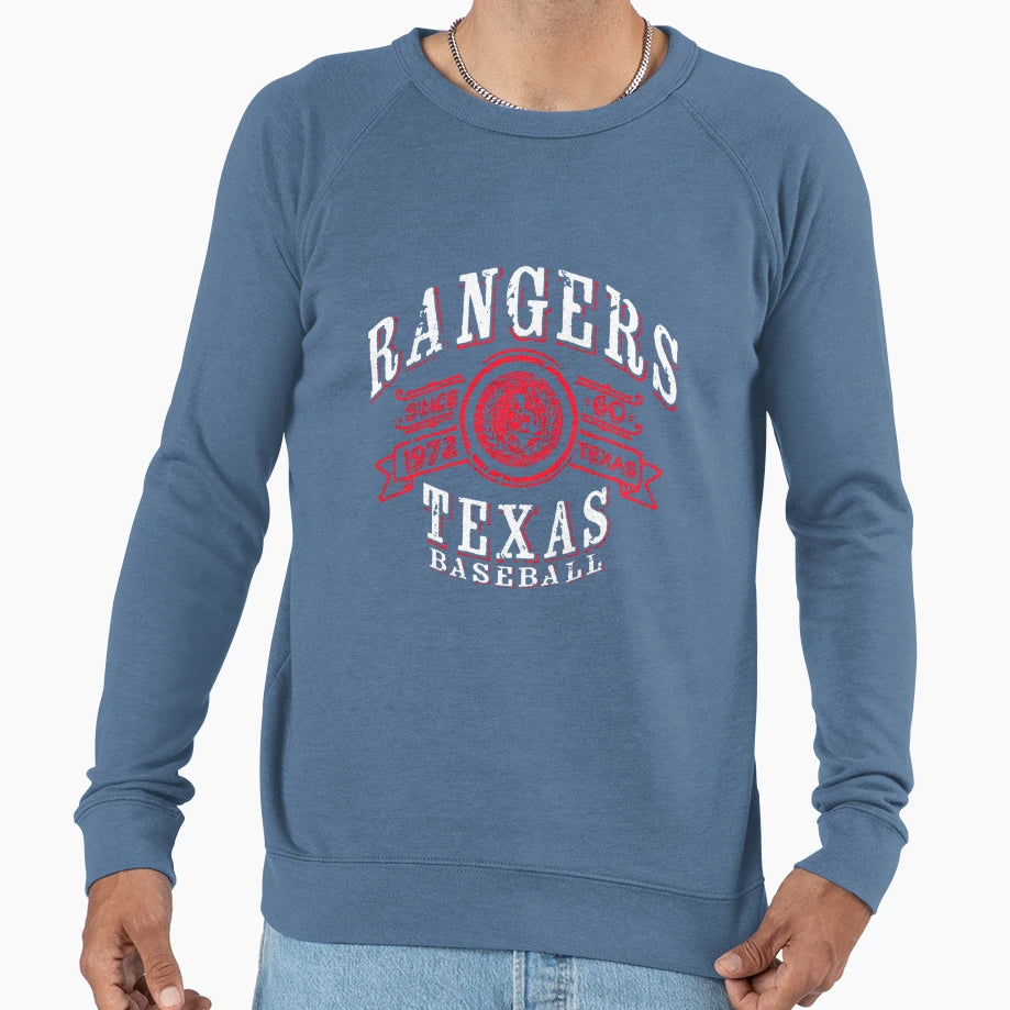 Rangers Baseball Sweatshirt - Custom Art Print Unisex - T-Shirt, Sweatshirt, Hoodie