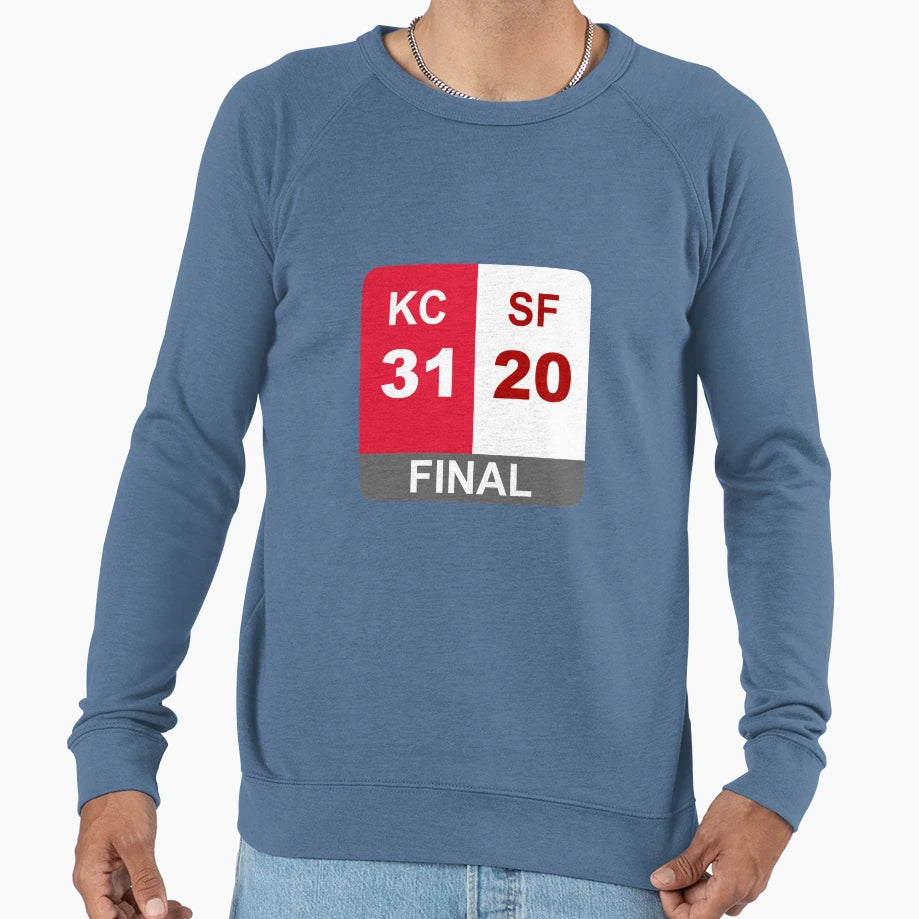 Super Bowl Liv Final Score Sweatshirt - Aesthetic Graphic for Adults - T-Shirt, Sweatshirt, Hoodie