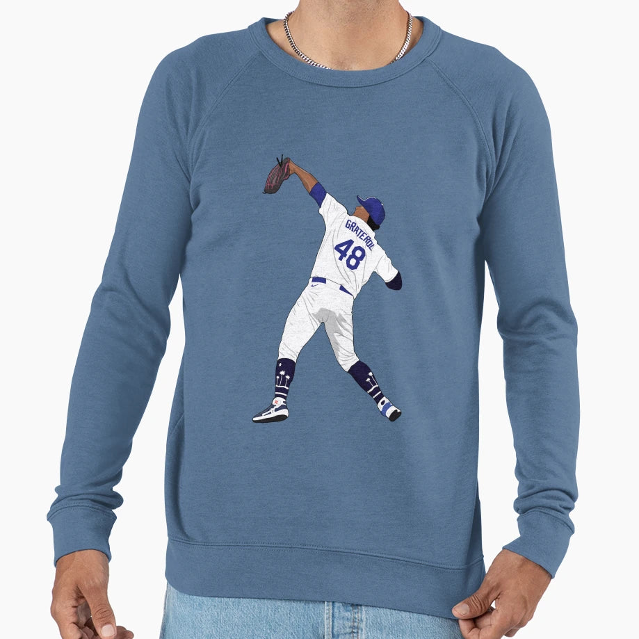 Brusdar Graterol Bazooka Sweatshirt - Custom Art Print Men Women - T-Shirt, Sweatshirt, Hoodie