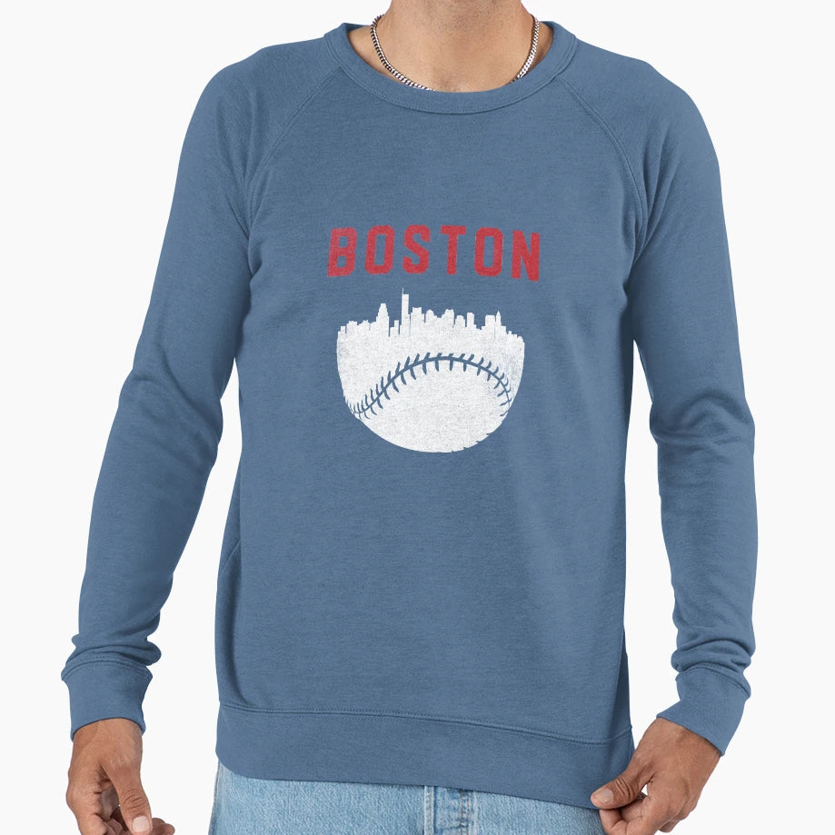 Boston Massachusetts Cityscape Sweatshirt - Unique Graphic Men Women - T-Shirt, Sweatshirt, Hoodie