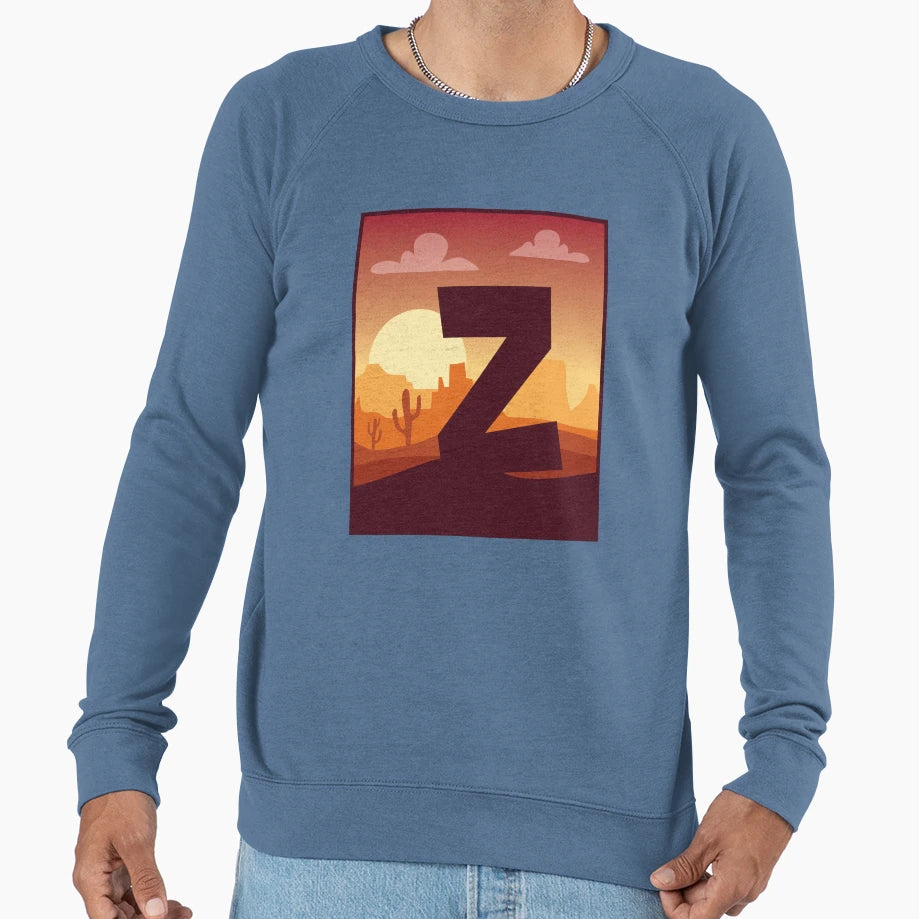 Letter Z Desert Sweatshirt - Novelty Apparel Men Women - T-Shirt, Sweatshirt, Hoodie