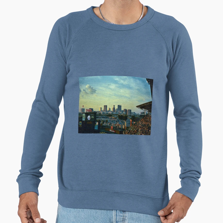 Atlanta Skyline From Turner Field Sweatshirt - Streetwear Style Men Women - T-Shirt, Sweatshirt, Hoodie