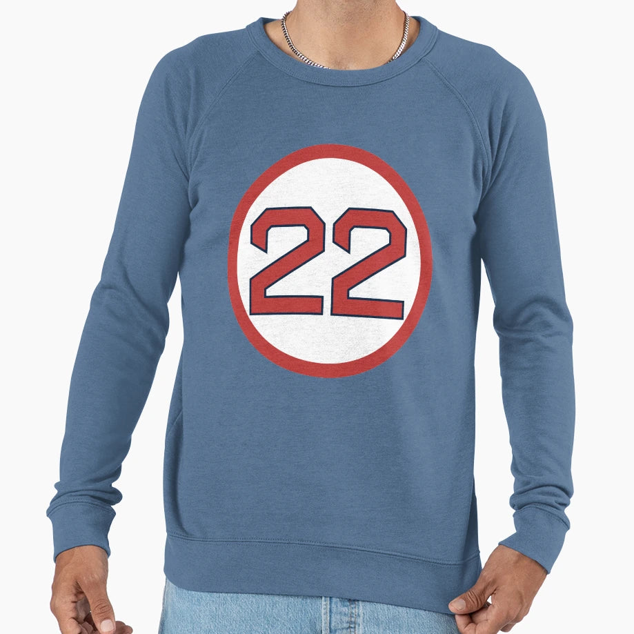 Rick Porcello 22 Jersey Number Sweatshirt - Fun Novelty Design for Adults - T-Shirt, Sweatshirt, Hoodie